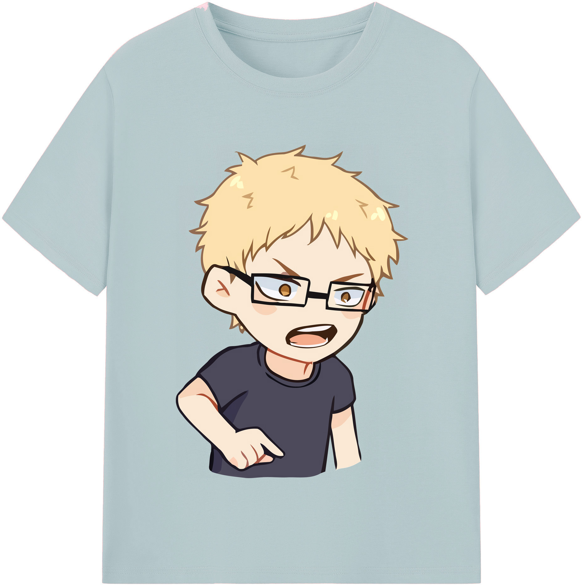 （画像用） ハイキュー!! Haikyu!! 綿100％半袖Tシャツ（フロントプリント）